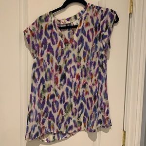 CAbi cap sleeve blouse